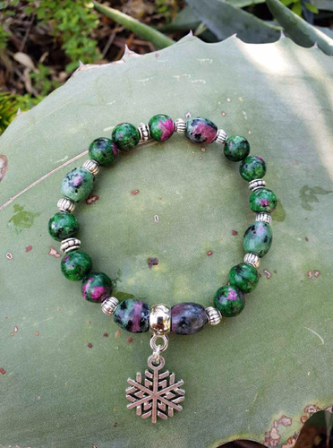 Bracelet en Rubis Zoisite