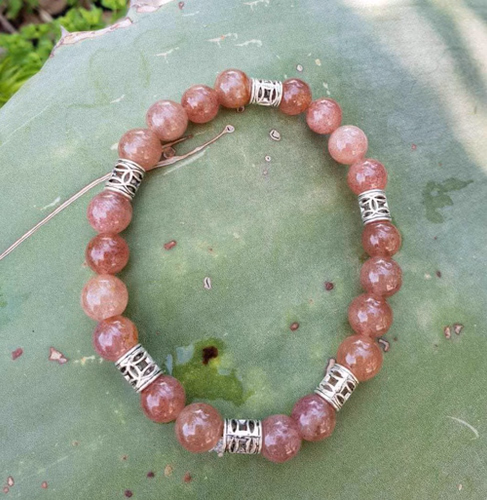 Bracelet en quartz fraise